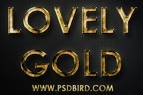 Free Photoshop Gold Layer PSD & .ASL