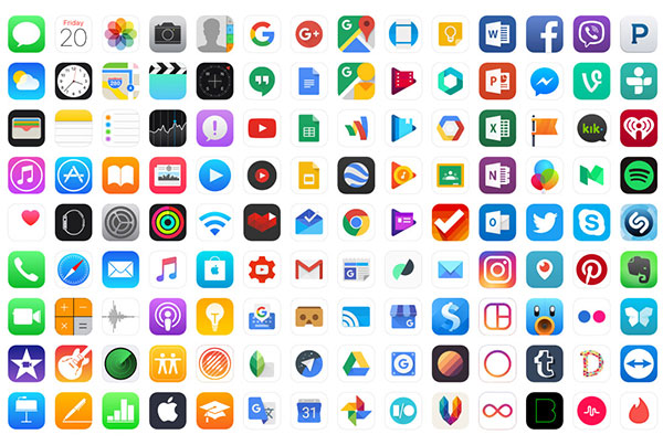 Ultimate App Icons Set Sketch Resource