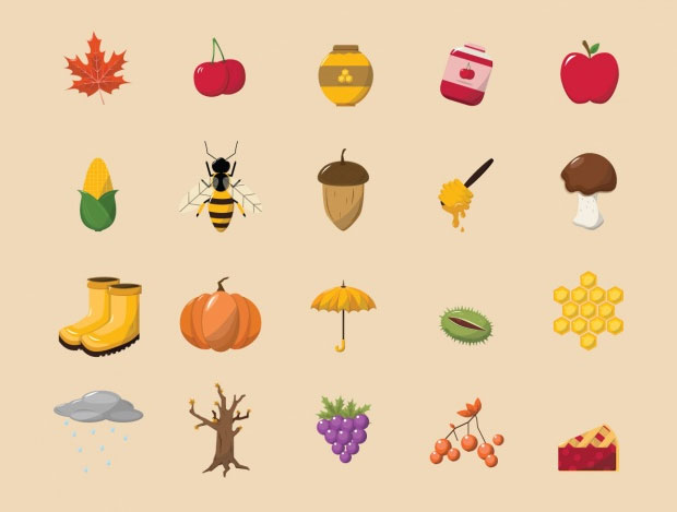 Autumn icons collection By Rwdd_studios