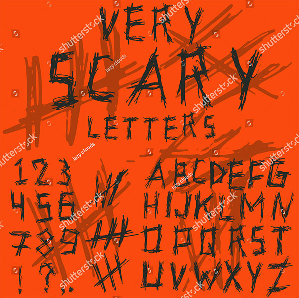 Scary Style Letters