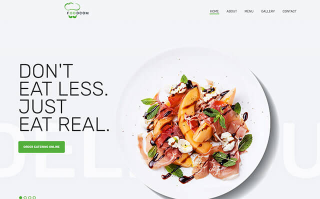 WordPress шаблон Foodcom - Restaurant Elementor