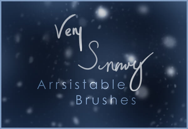 Very Snowy Brushes by arrsistable