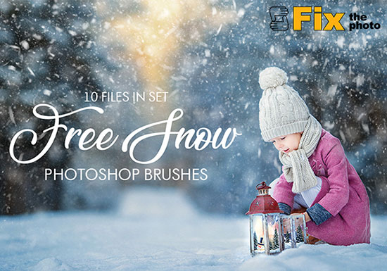 Free SnowBrush Photoshop от FixThePhoto