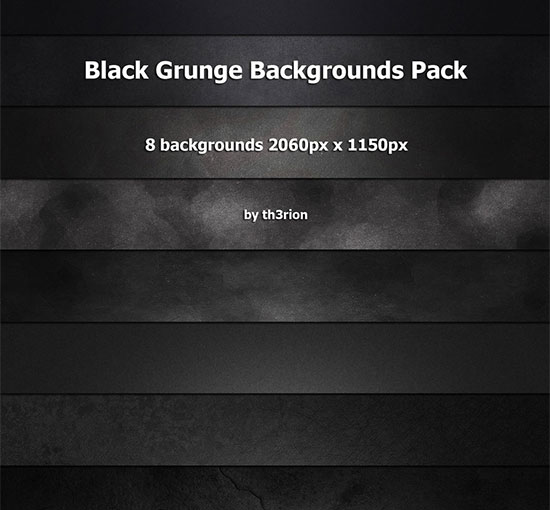 Black Grunge Backgrounds Pack