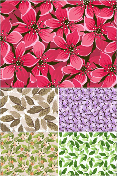 Seamless Floral Backgrounds