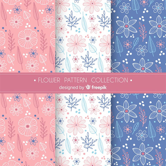 Flower Collection Free Vector