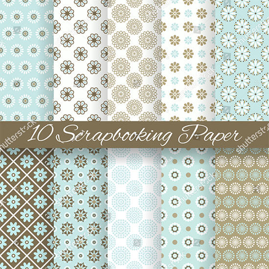 10 Pattern Papers For Scrapbook