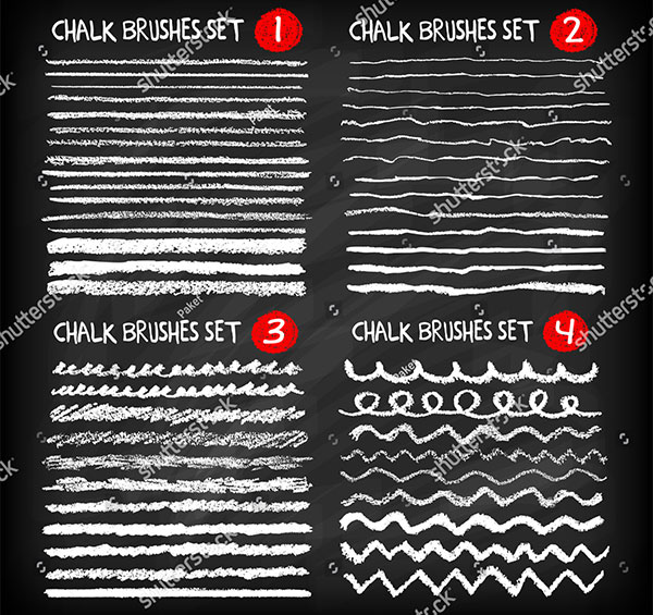 Mega Set Of Chalk Brushes