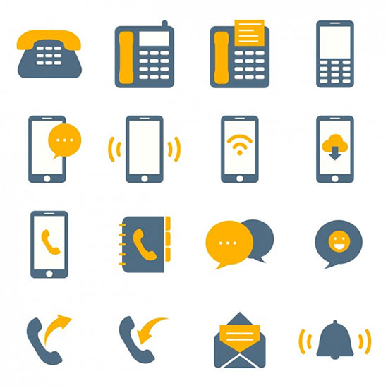 Coloured Connectivity Icons