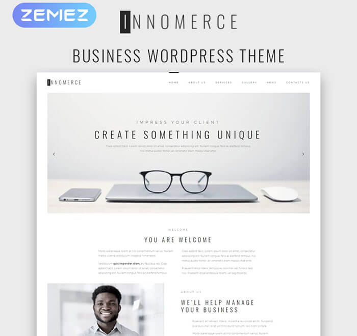 WordPress шаблон Innomerce - Business Multipurpose Minimal Elementor