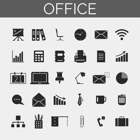 Business and Office Iconsset