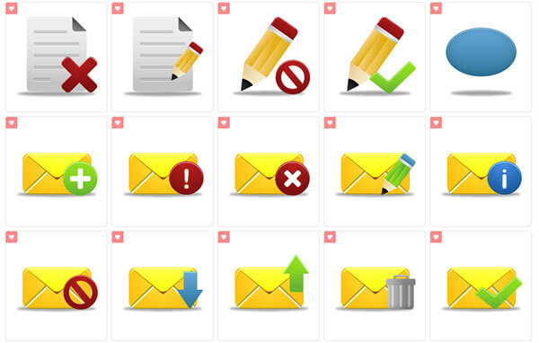 Pretty Office 9 Icons by Custom Icon Design