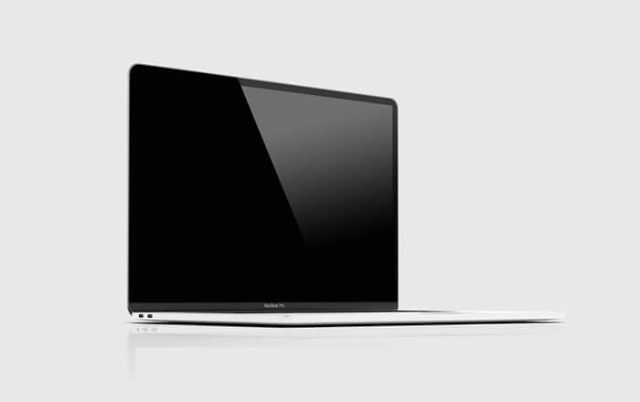MacBook Pro From Side View 