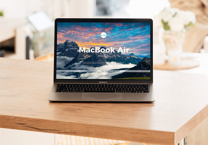 MacBook Air on a Table