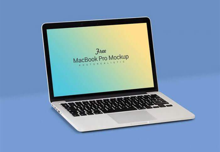 Fully Customizable Apple Macbook PSD