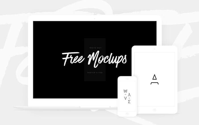 White Devices Mockups (Sketch & PSD)