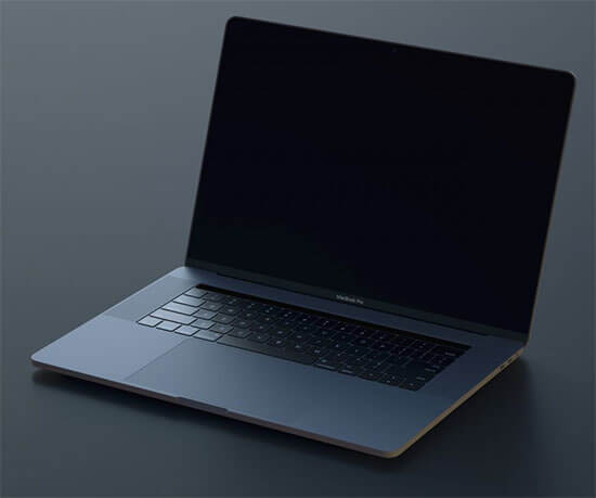 Space-Gray MacBook