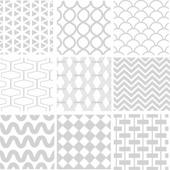 Seamless Geometric White Pattern