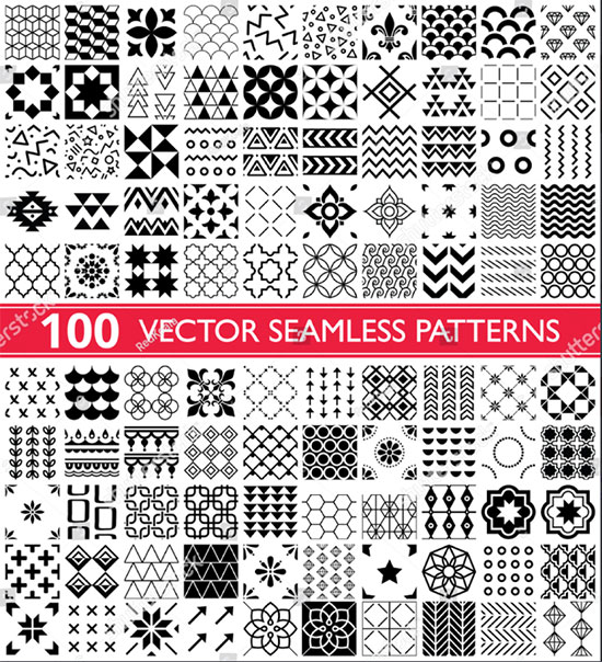 100 Vector Collection Geometric
