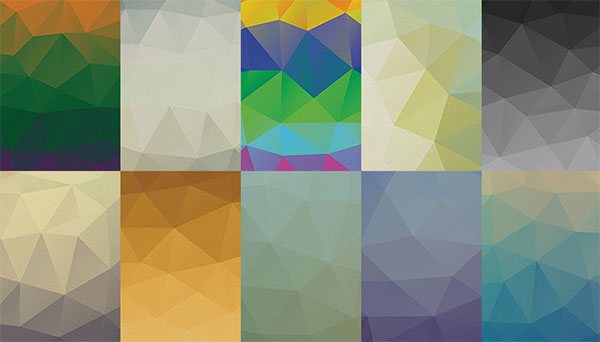 Awersome Low-poly PSD Backgrounds