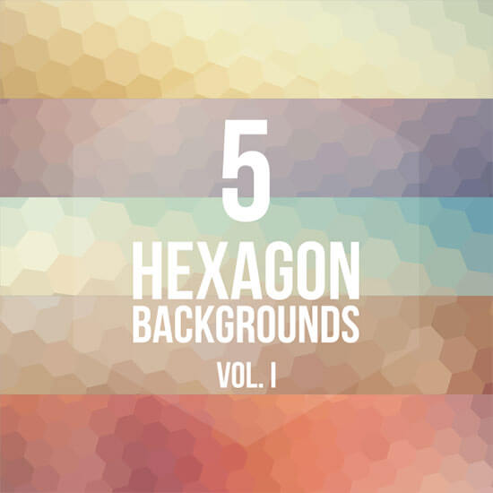 5 Hexagon Backgrounds Vol. I