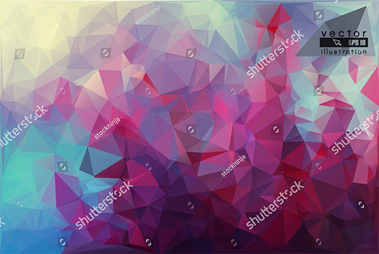 Polygonal Flower Geometric Background