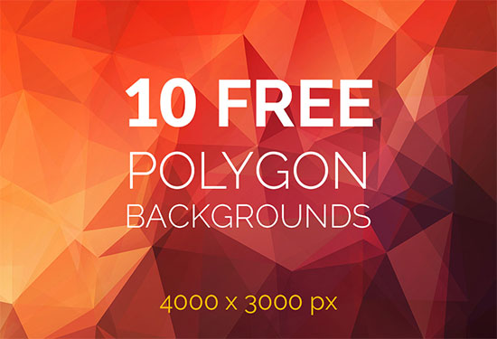 10 Free Polygon Backgrounds 4000x3000px